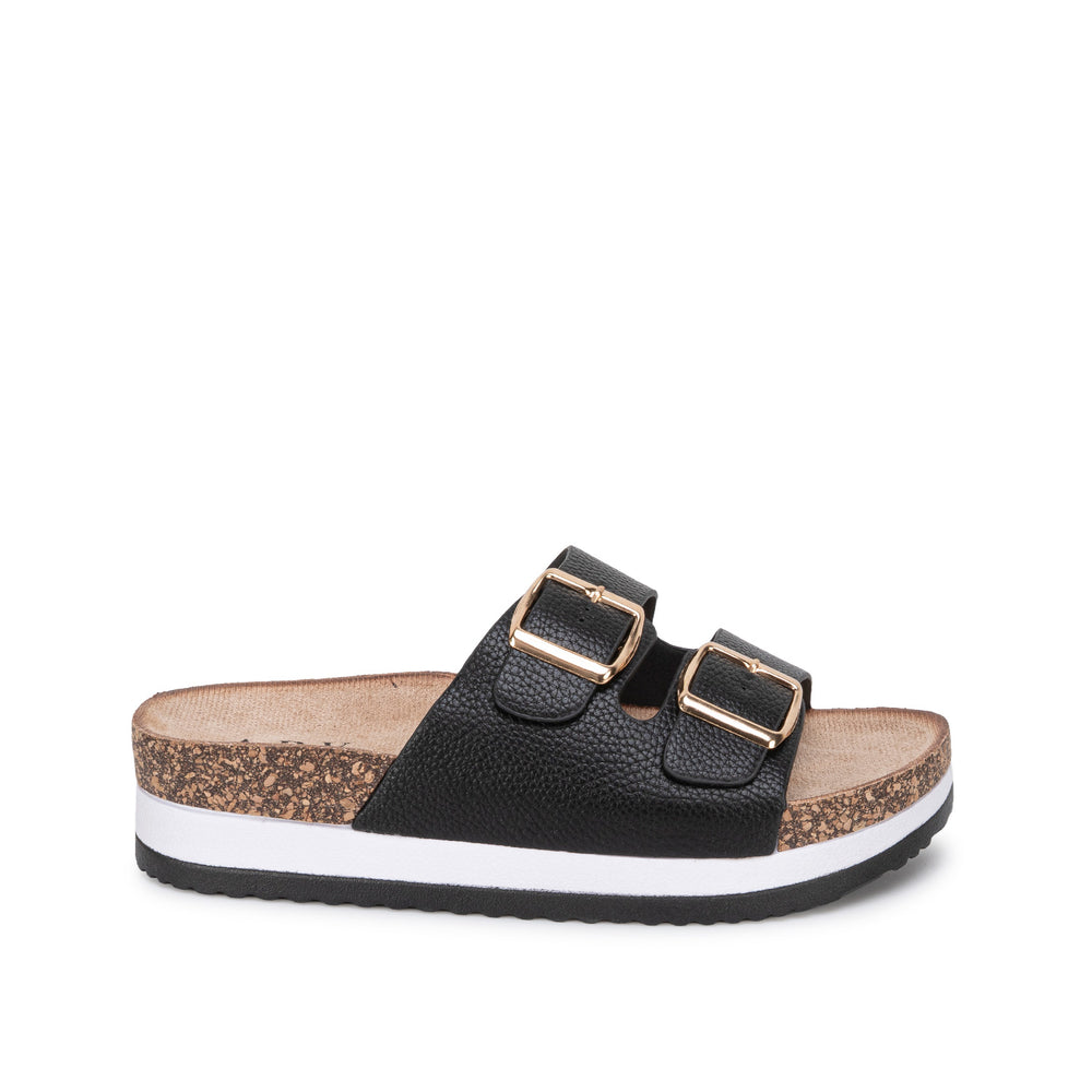 Sandalia Slide Casual Negro