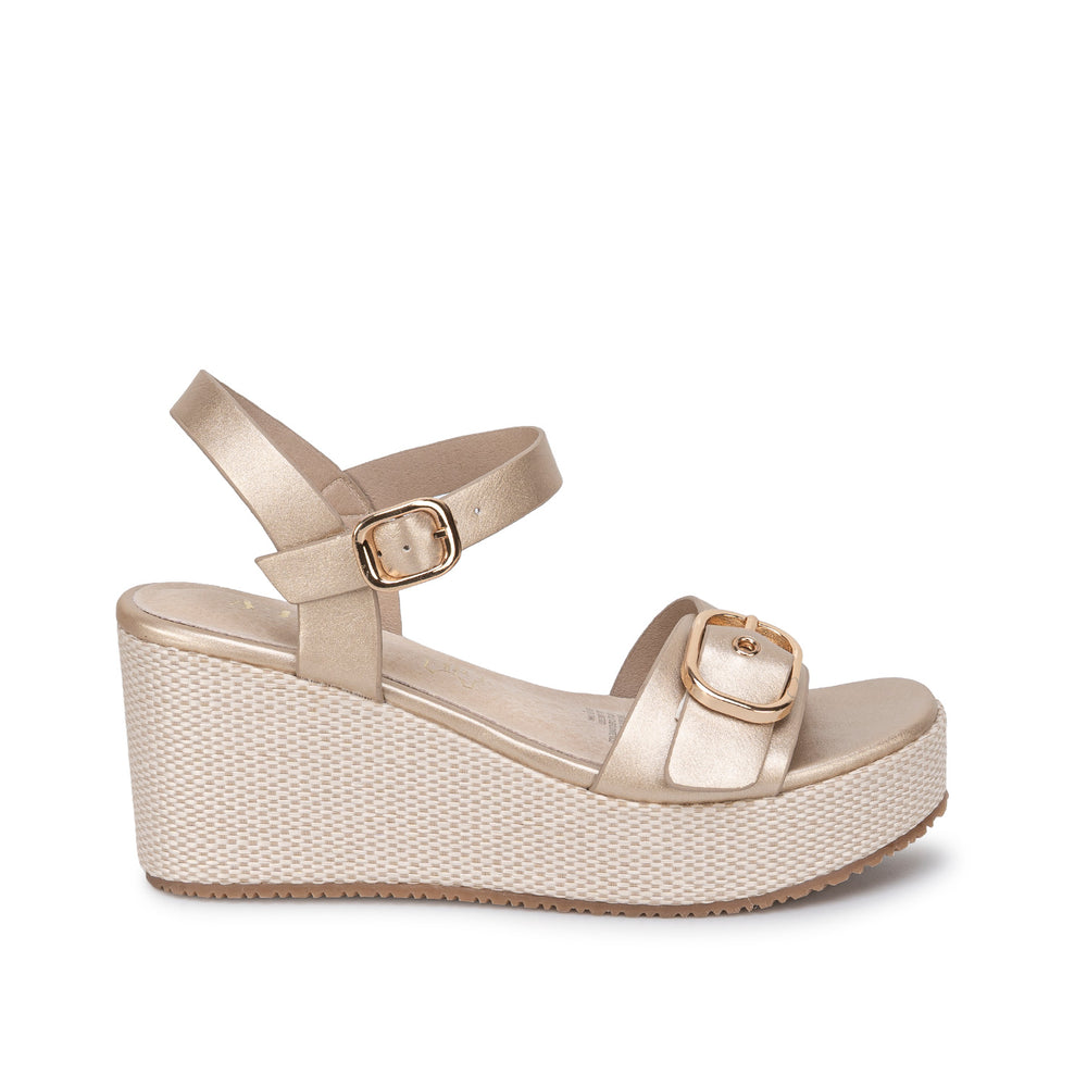 Sandalia Casual Dorado