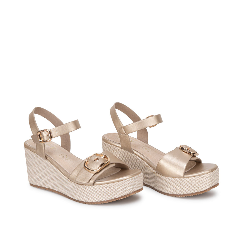 Sandalia Casual Dorado