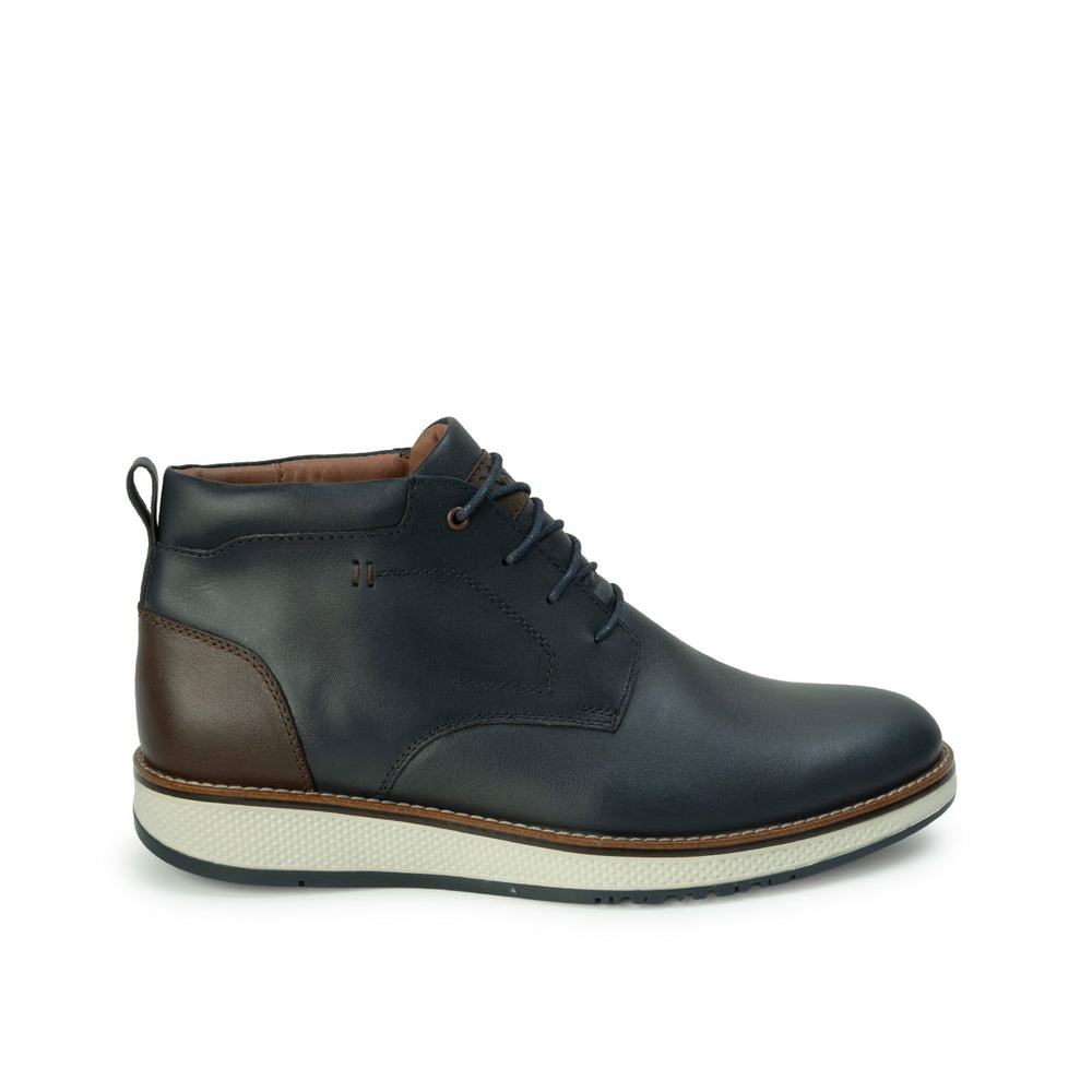 Botin Derby Casual Azul