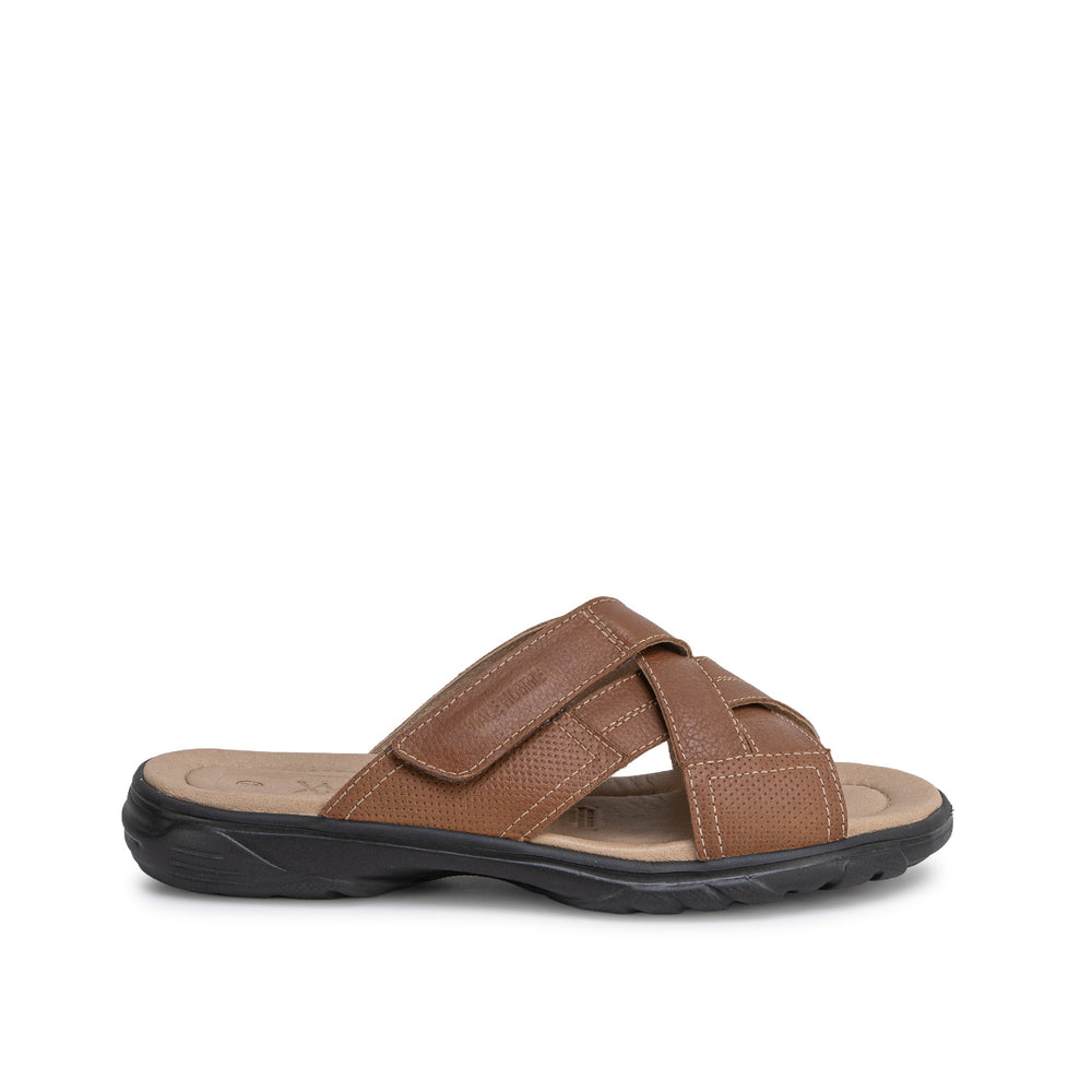 Sandalia Slide Casual Miel