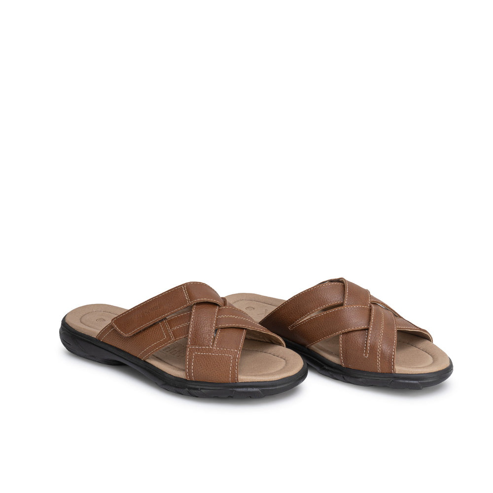 Sandalia Slide Casual Miel