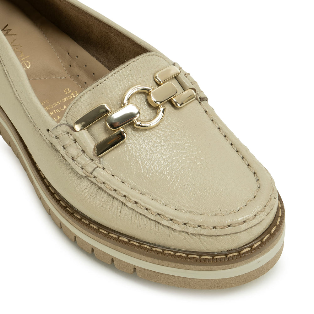 Zapato Mocasín Casual Blan/Off