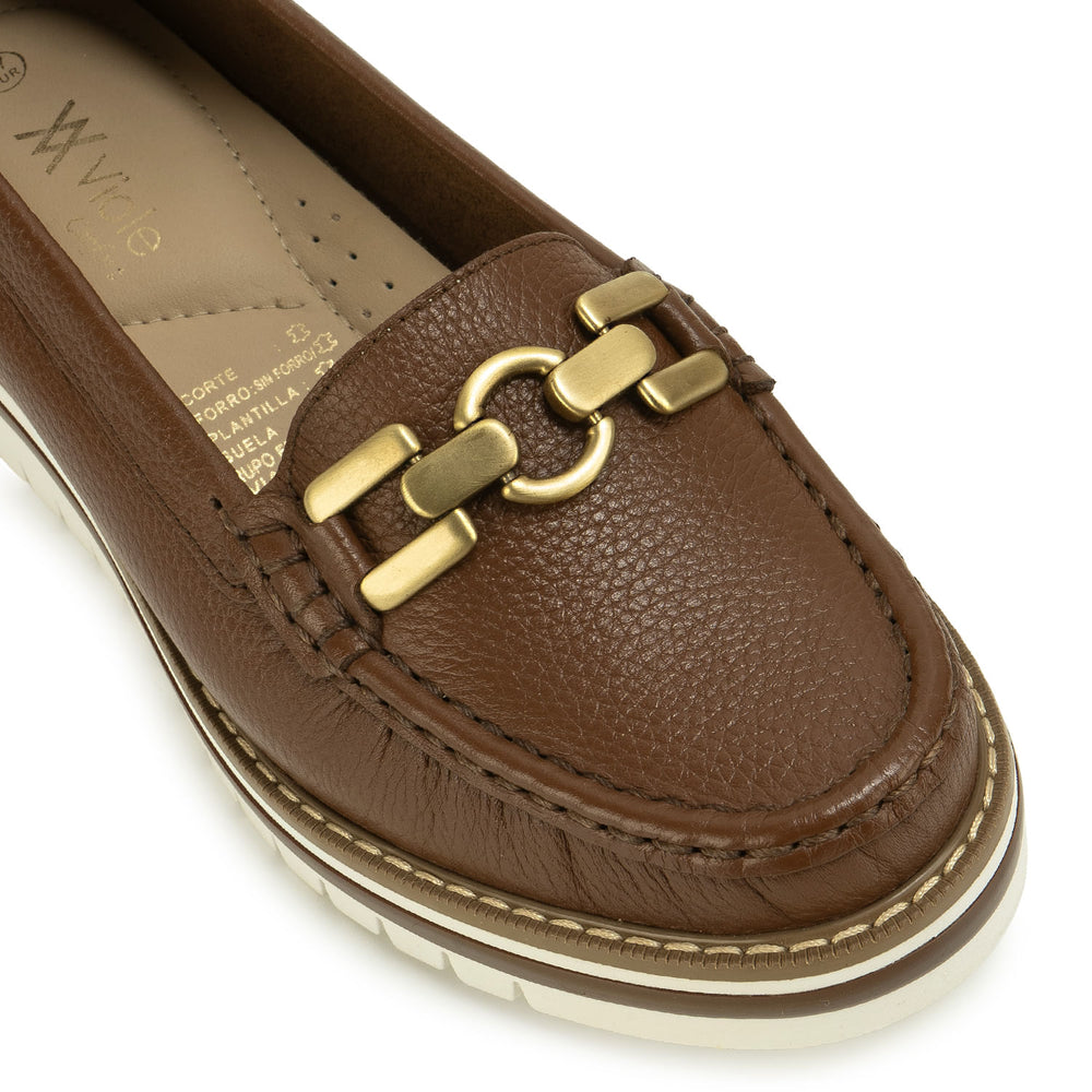 Zapato Mocasín Casual Tabaco