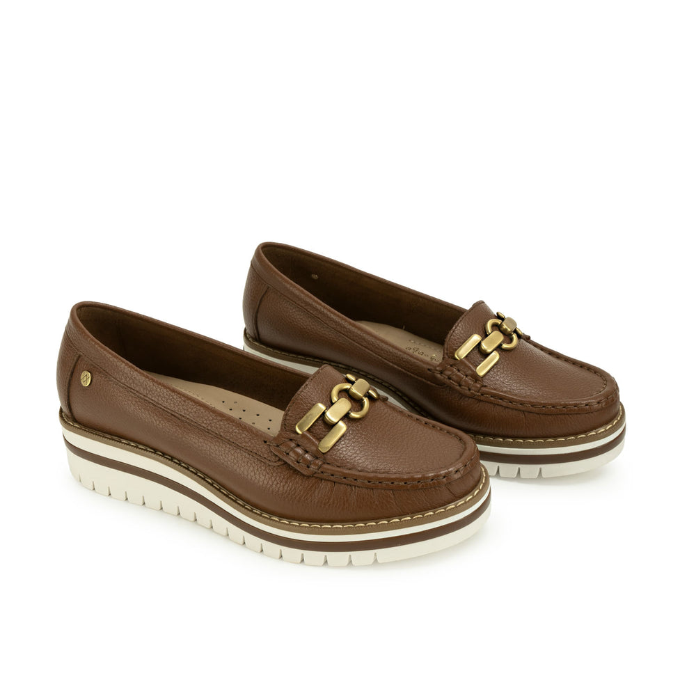 Zapato Mocasín Casual Tabaco