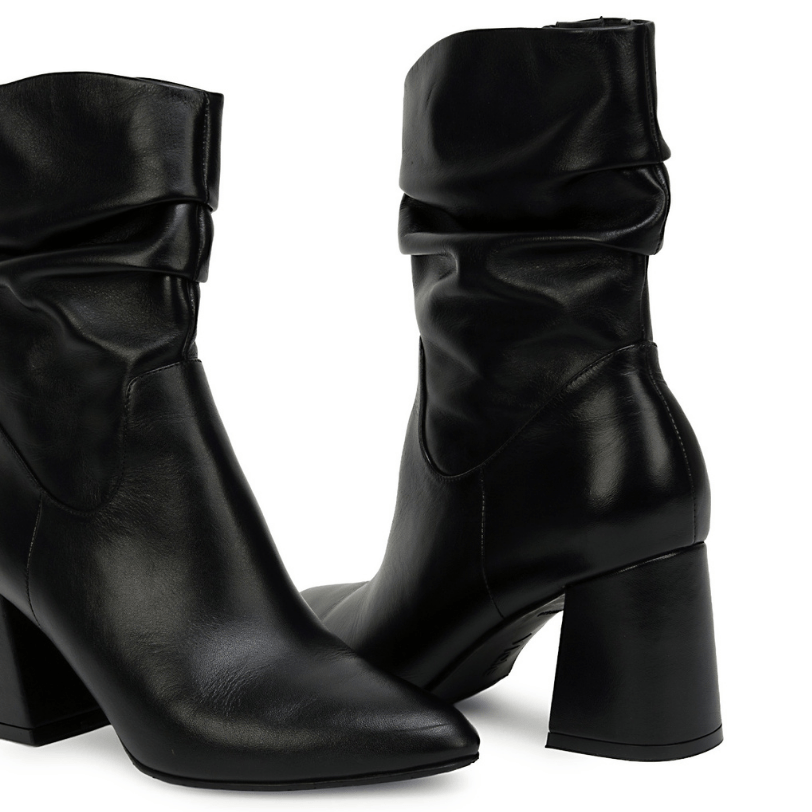 Bota Media Casual Negro