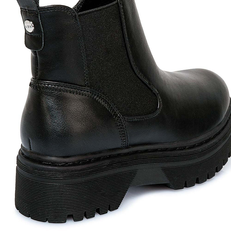Botín Chelsea Casual Negro