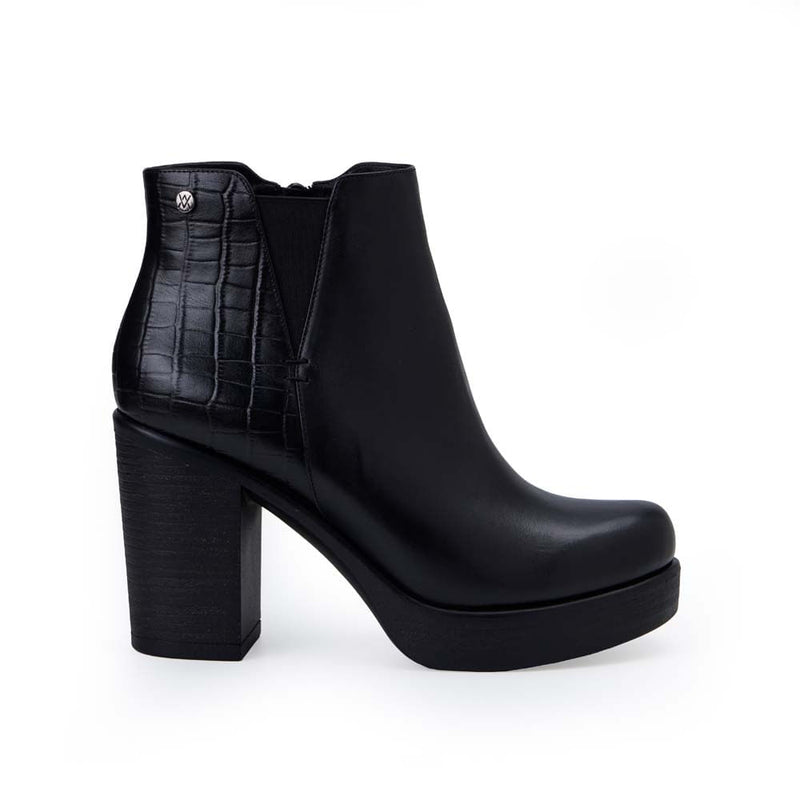 Botín Chelsea Casual Negro