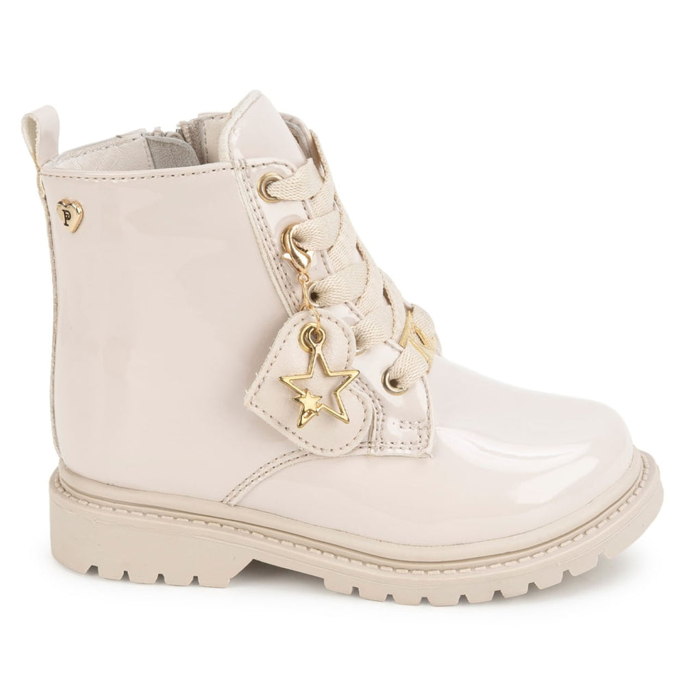 Botin Derby Casual Hueso