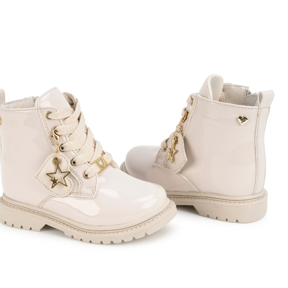 Botin Derby Casual Hueso