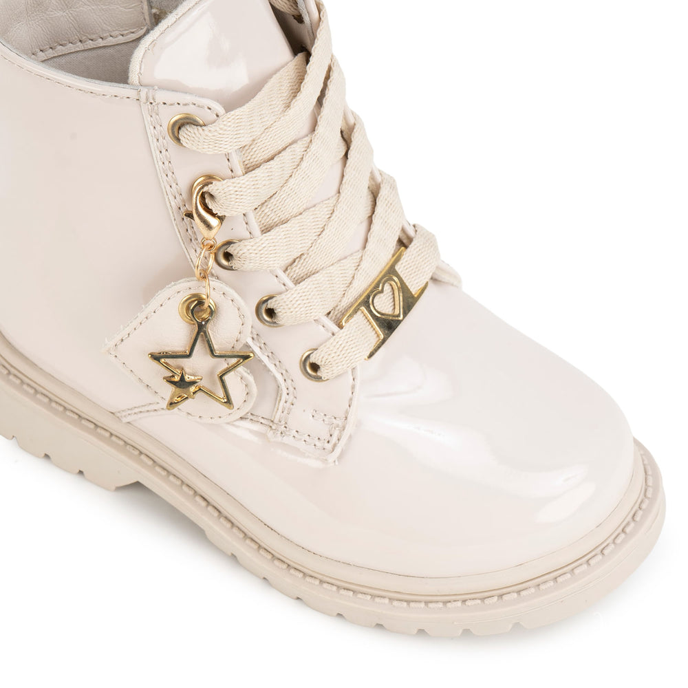 Botin Derby Casual Hueso