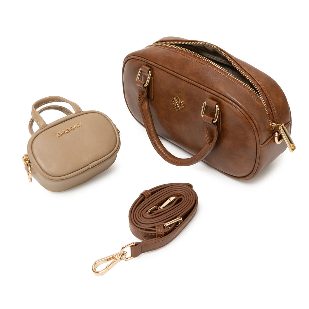 Cartera Briganti Doctor Marrón