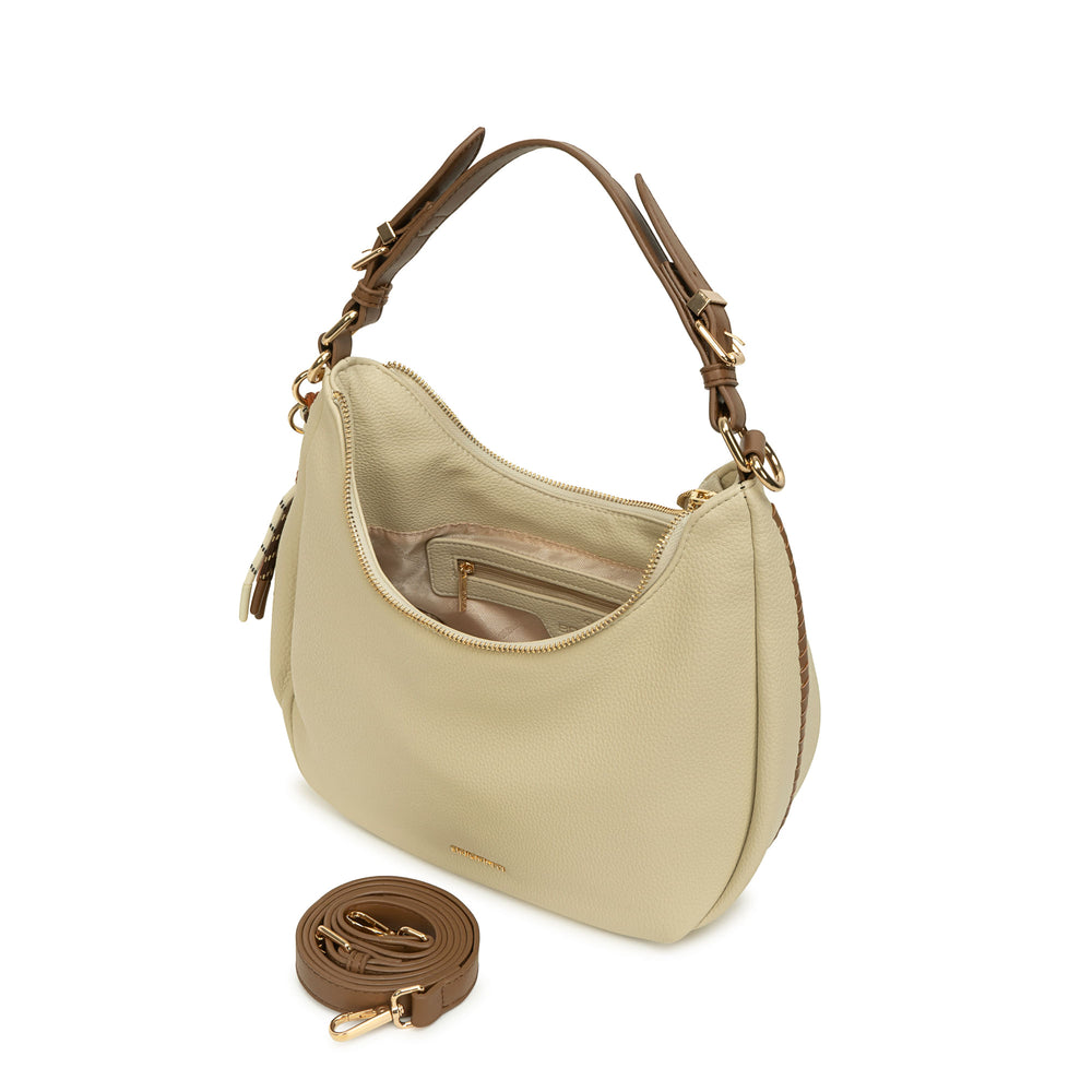 Cartera Briganti Hobo Vaini/Moca