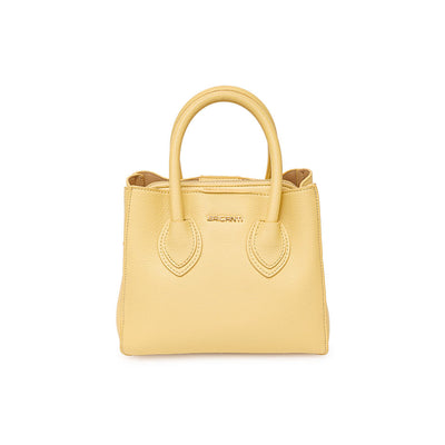 Cartera Briganti Satchel Amarillo