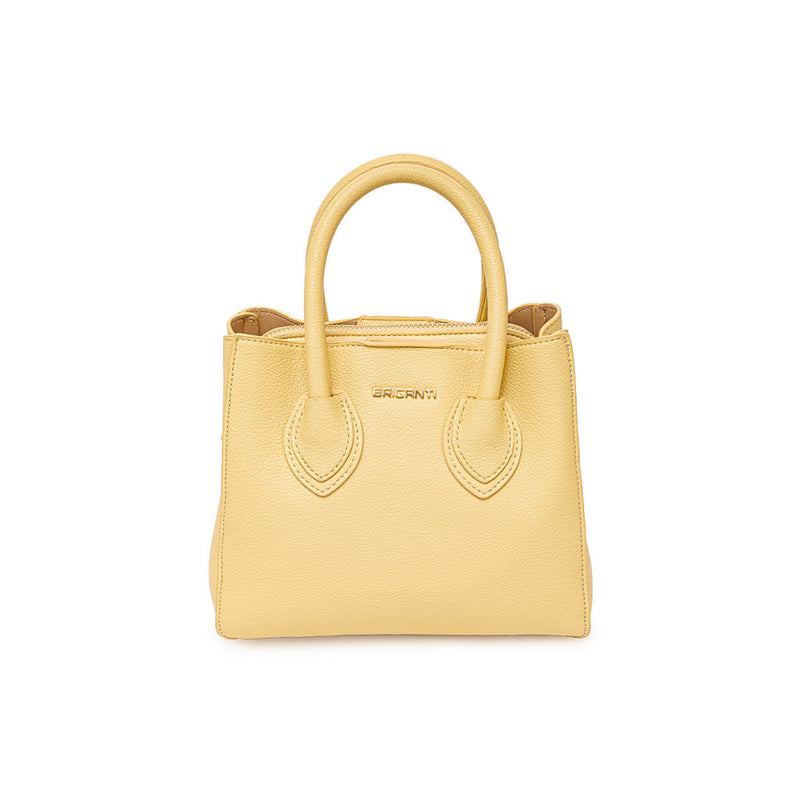 Cartera Briganti Satchel Amarillo