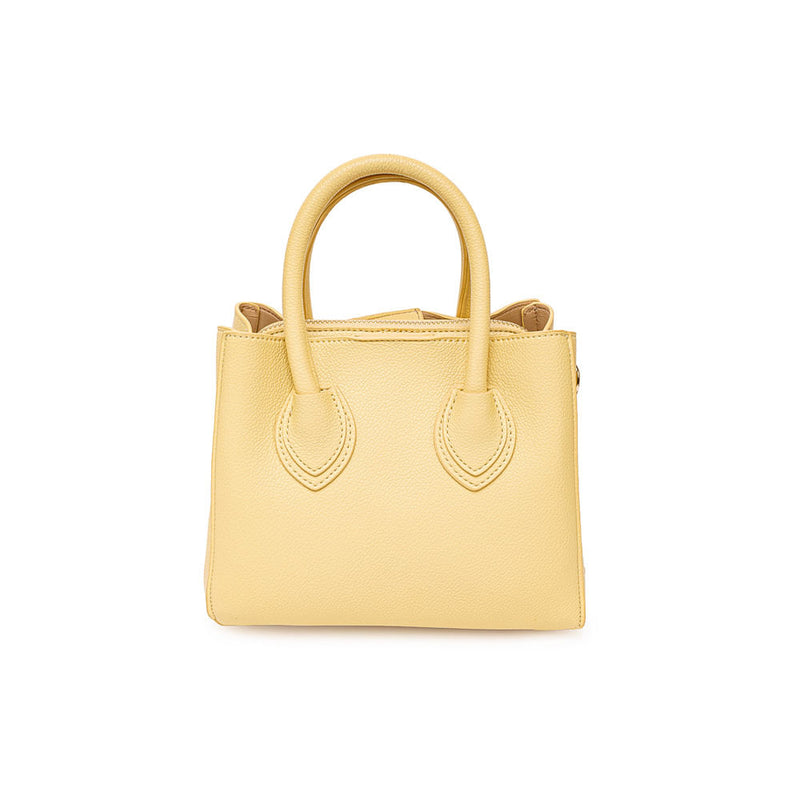 Cartera Briganti Satchel Amarillo