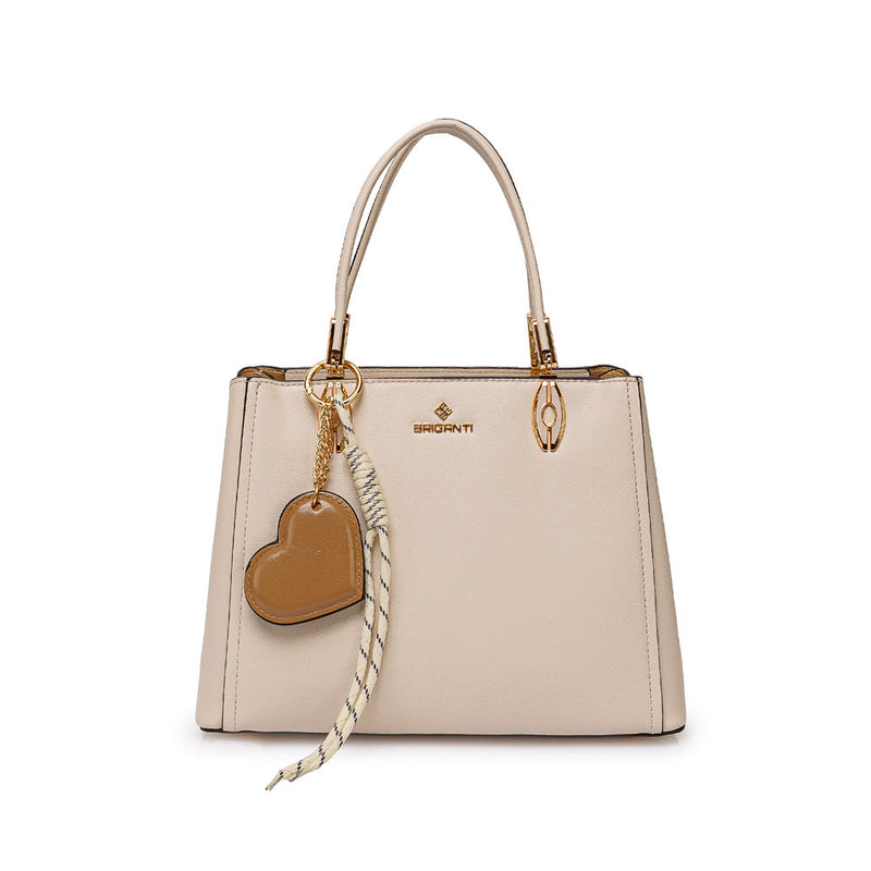 Cartera Briganti Satchel Hueso