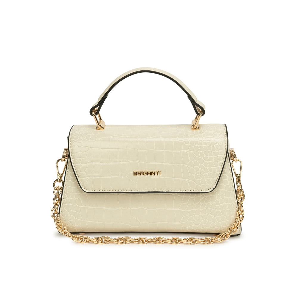 Cartera Briganti Mini Satchel Blan/Off