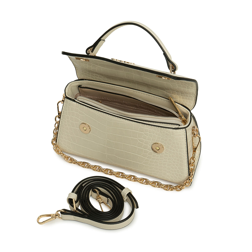 Cartera Briganti Mini Satchel Blan/Off