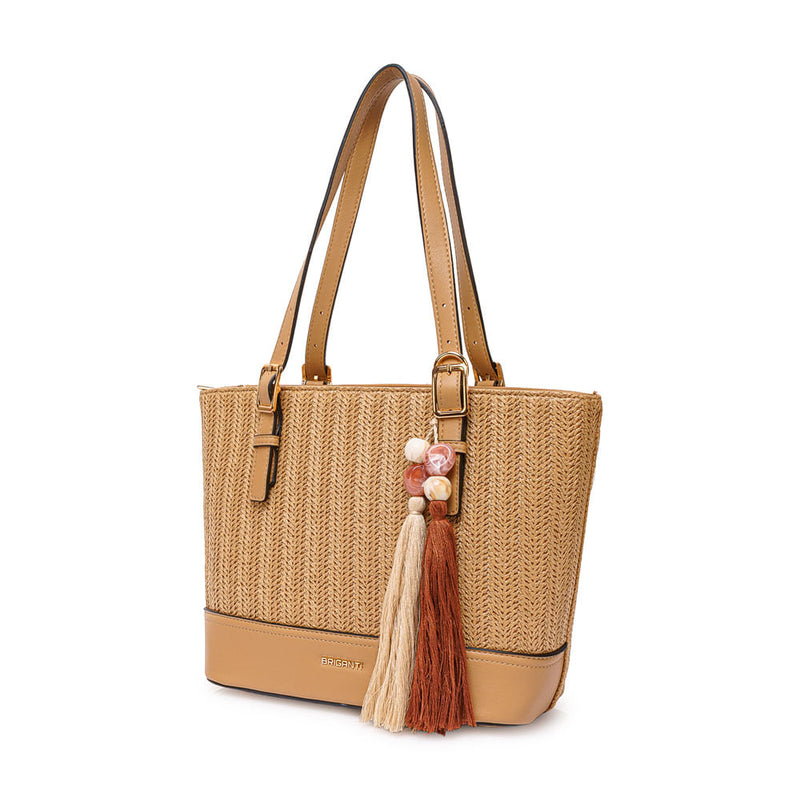 Cartera Briganti Satchel Beige