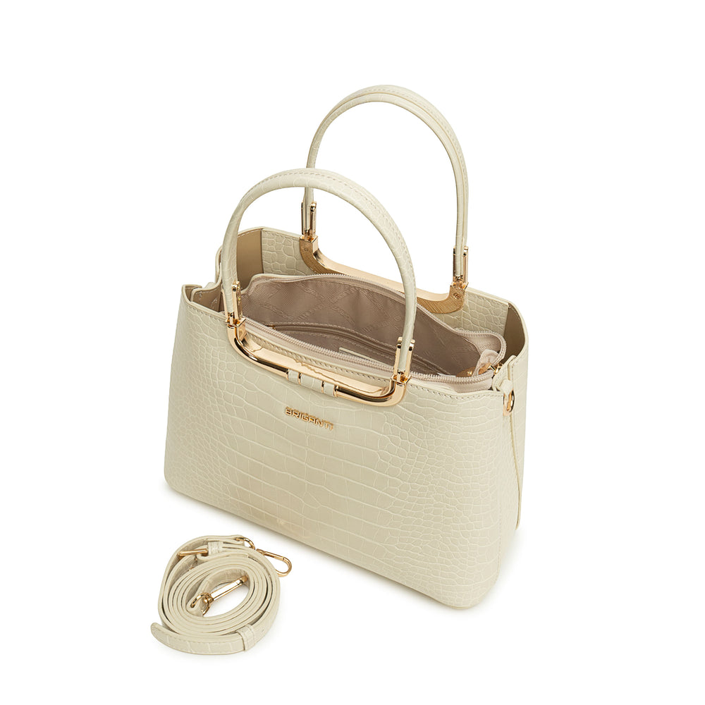 Cartera Briganti Satchel Blanco Sof