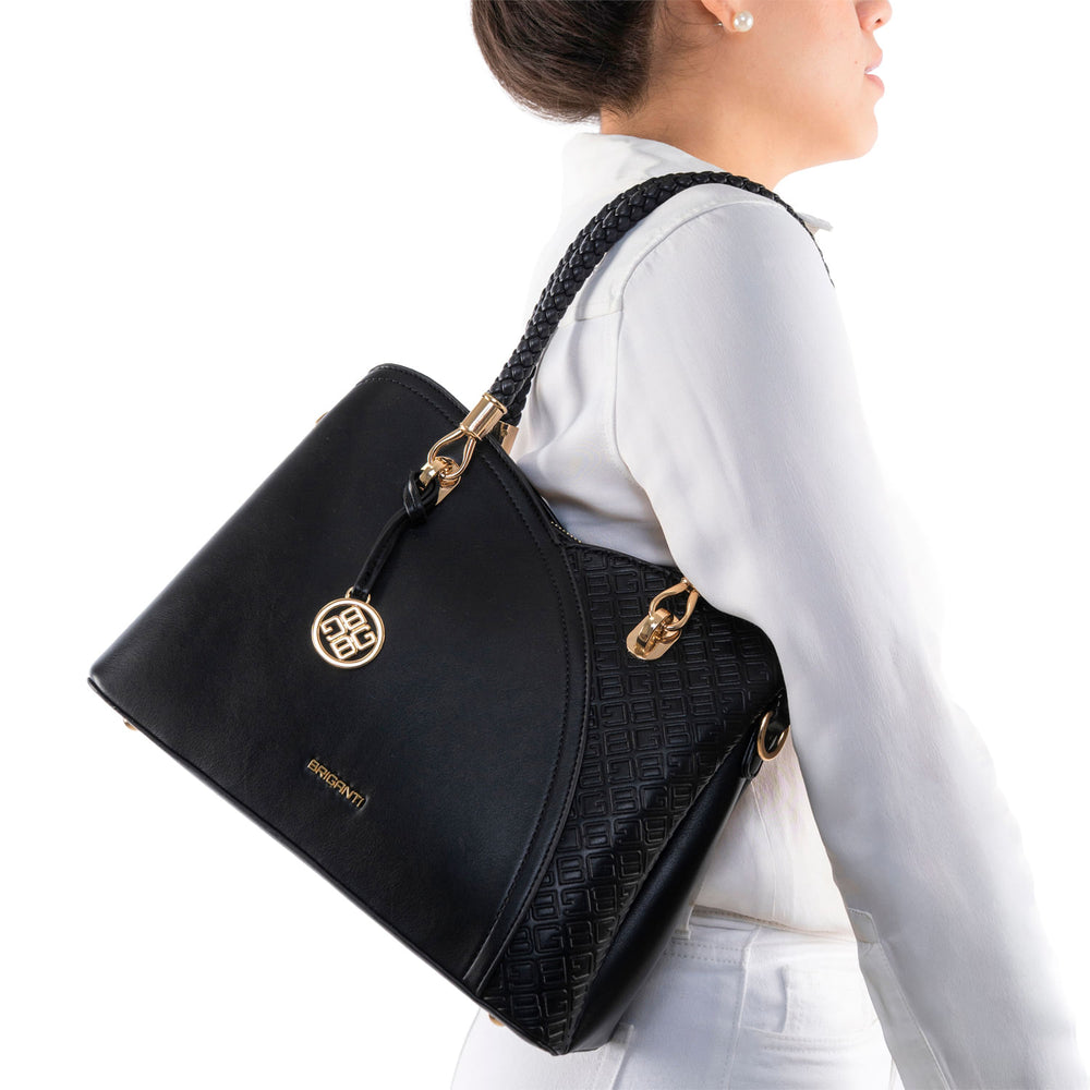 Cartera Briganti Satchel Negro