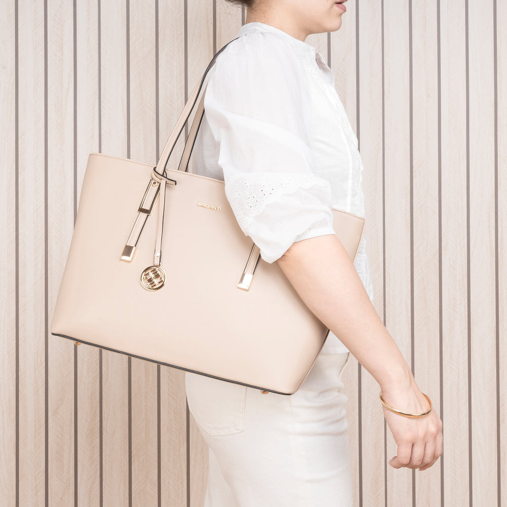Cartera Jumbo Beig/Blan