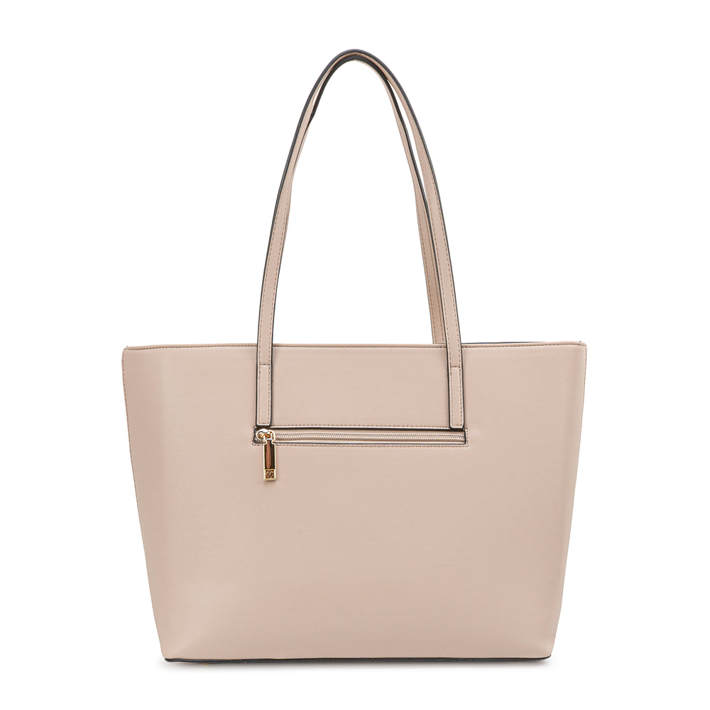 Cartera Jumbo Beig/Blan