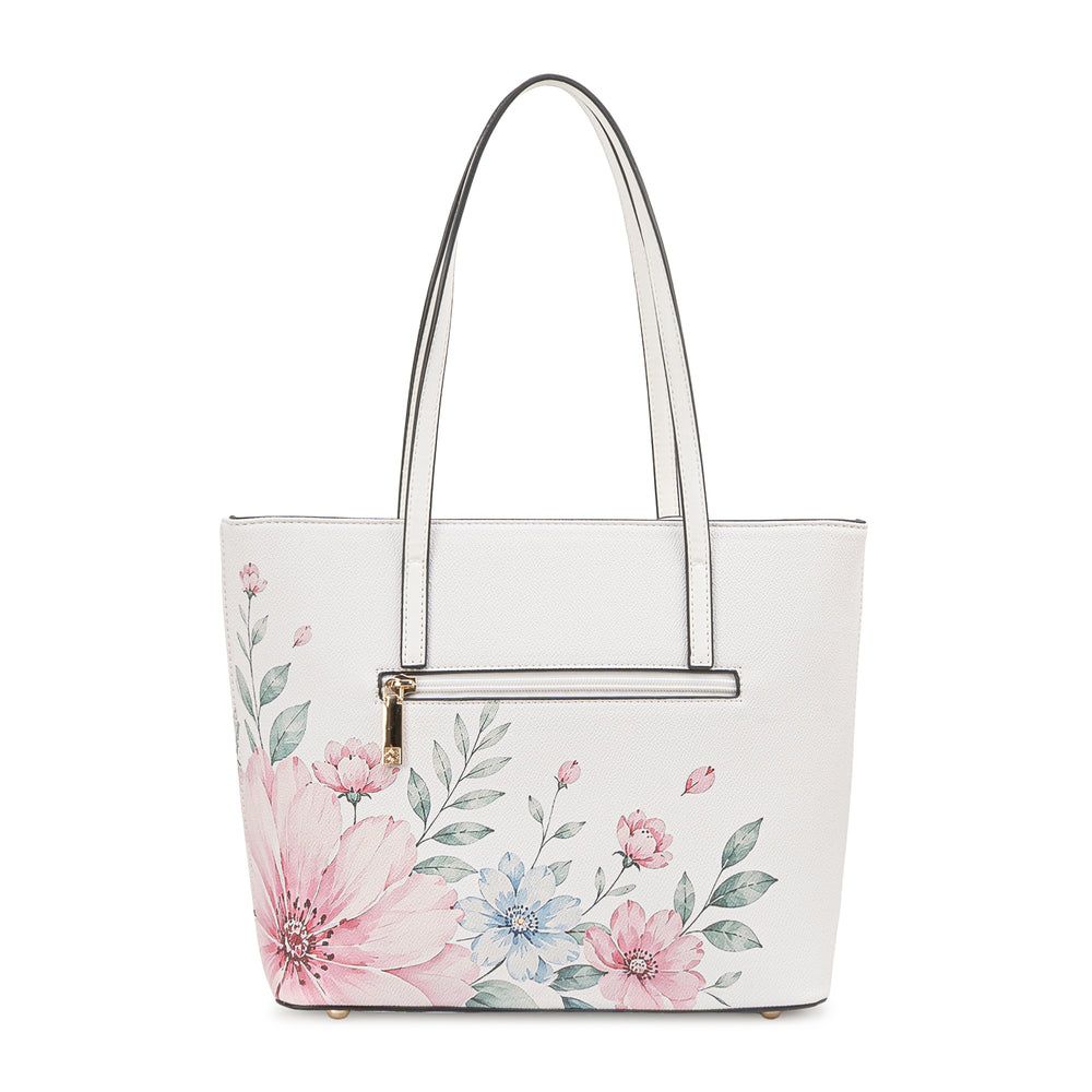 Cartera Jumbo Beig/Blan