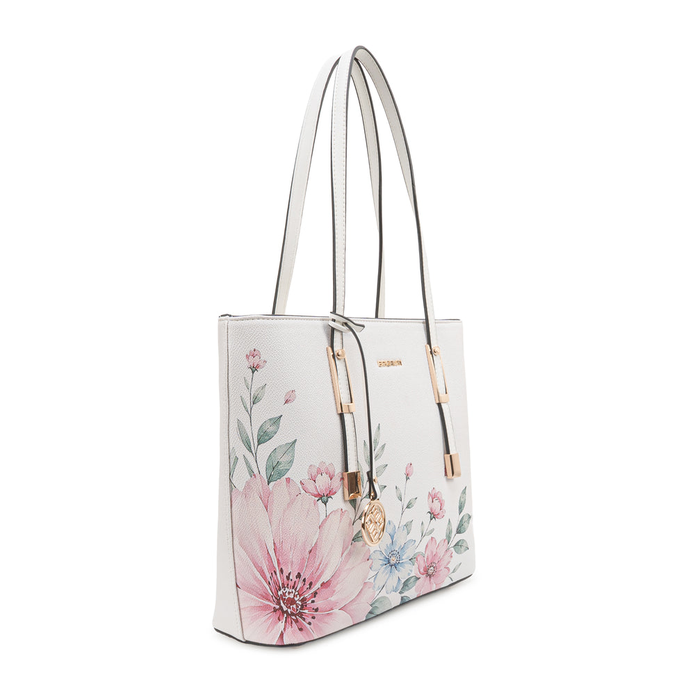 Cartera Jumbo Beig/Blan