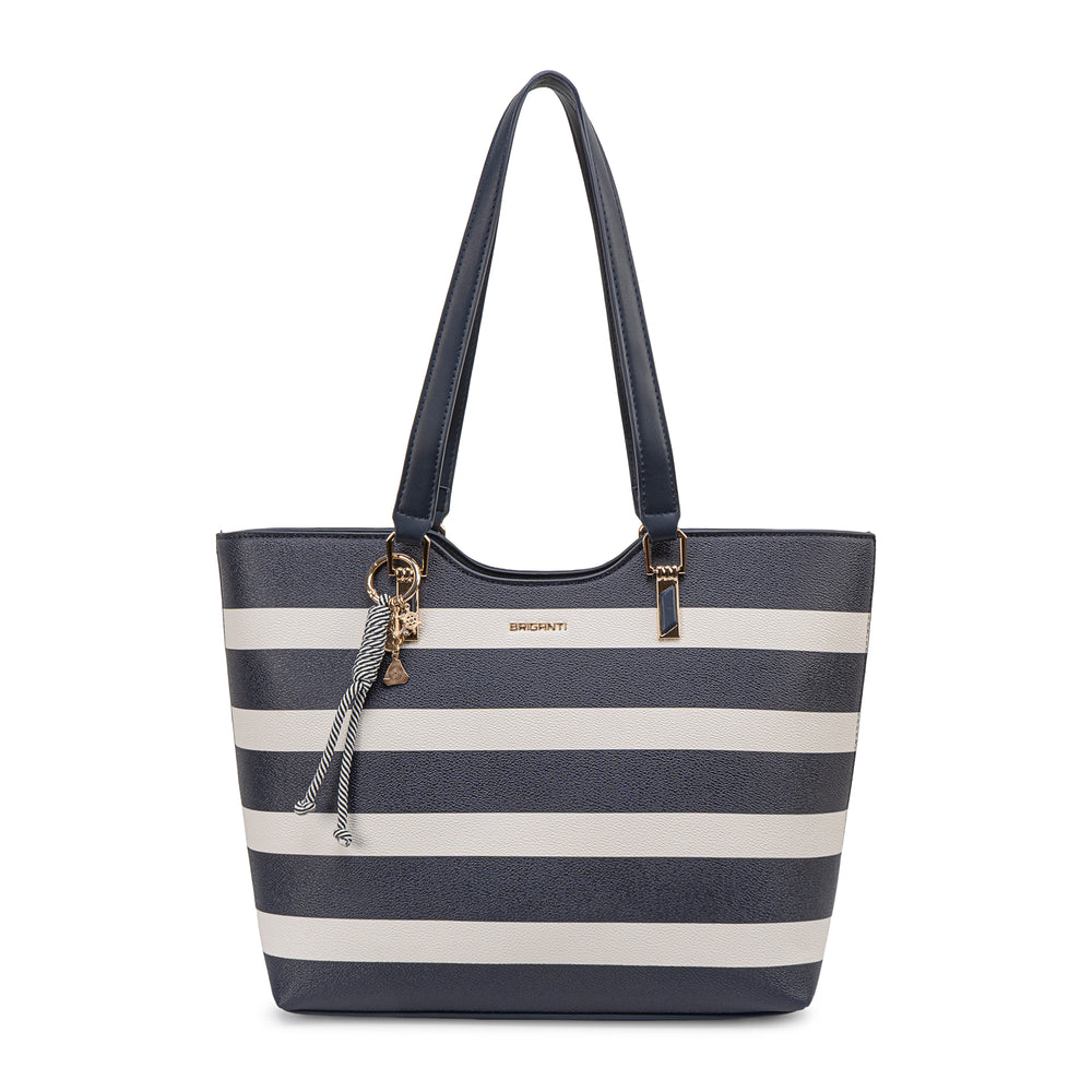 Cartera Jumbo Azul/Blan