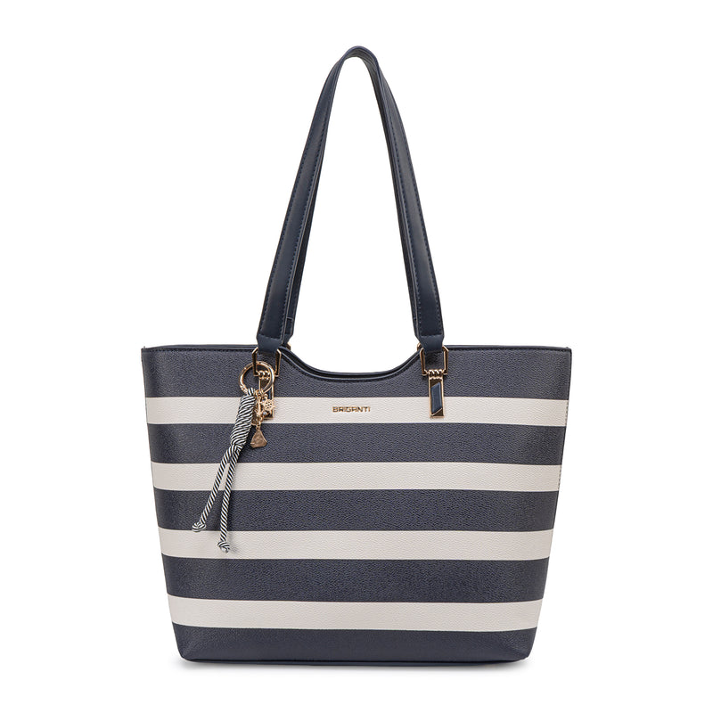 Cartera Jumbo Azul/Blan