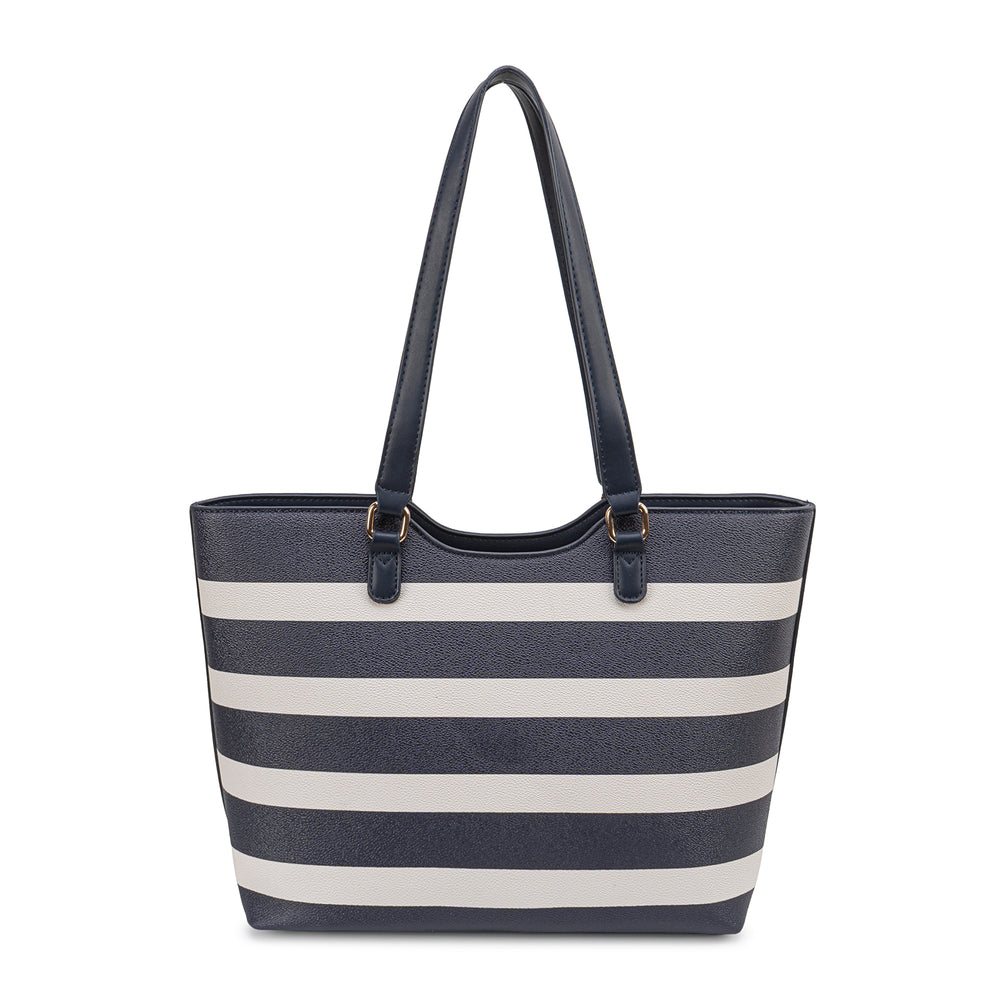 Cartera Jumbo Azul/Blan