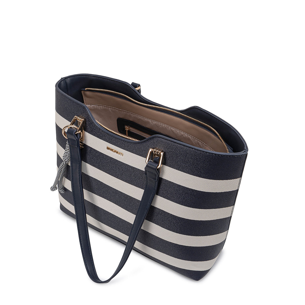 Cartera Jumbo Azul/Blan