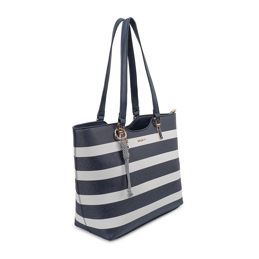 Cartera Jumbo Azul/Blan