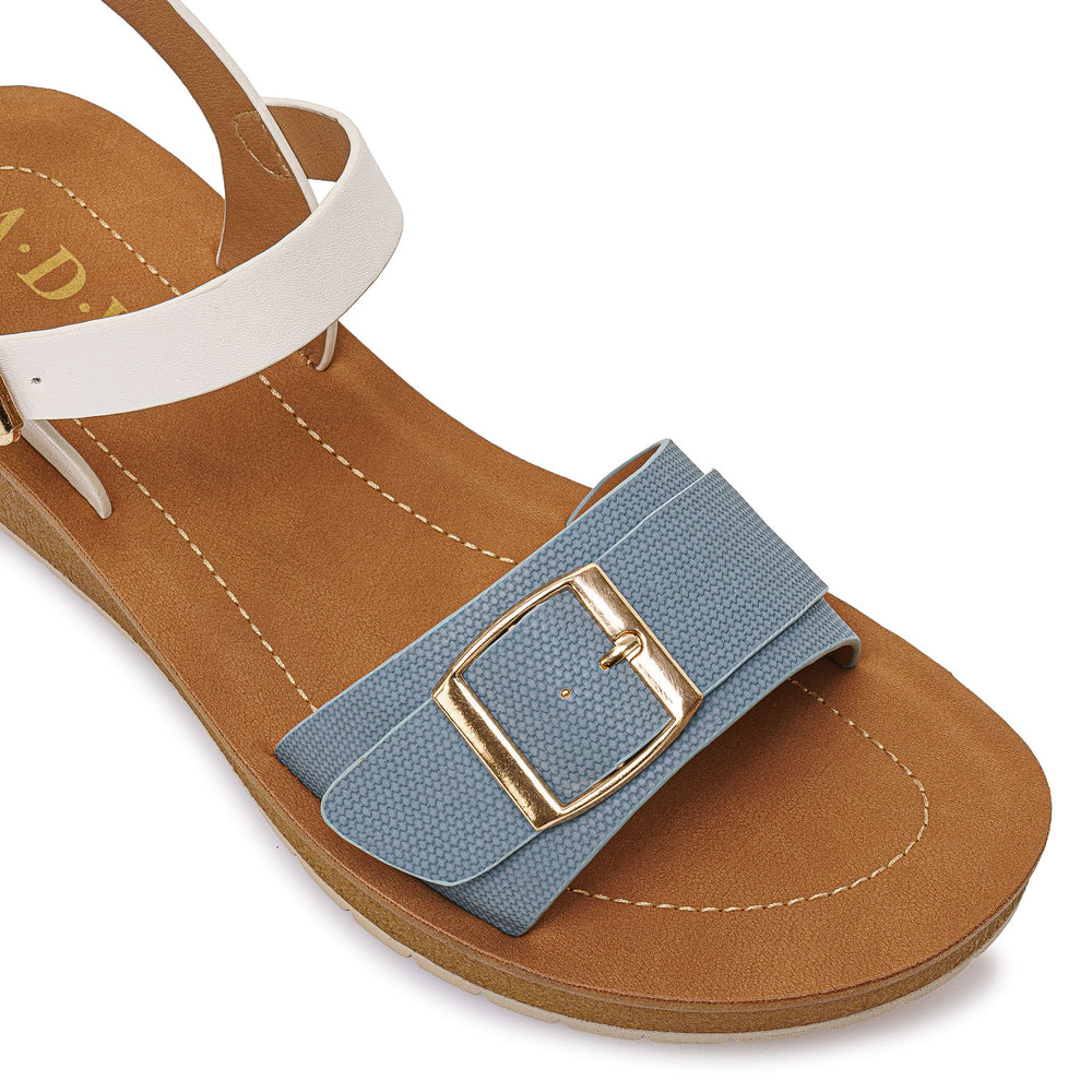Sandalia D'orsay Casual Celeste