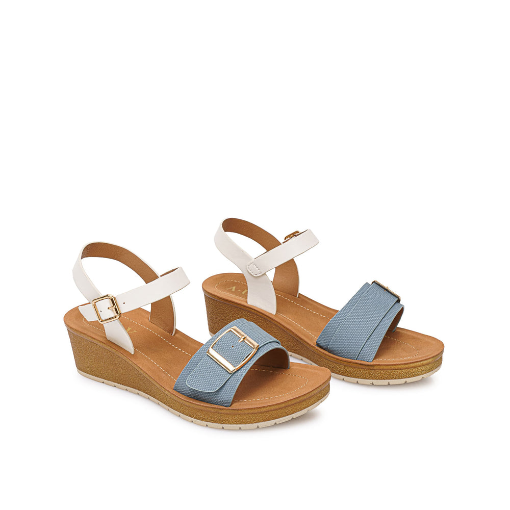 Sandalia D'orsay Casual Celeste