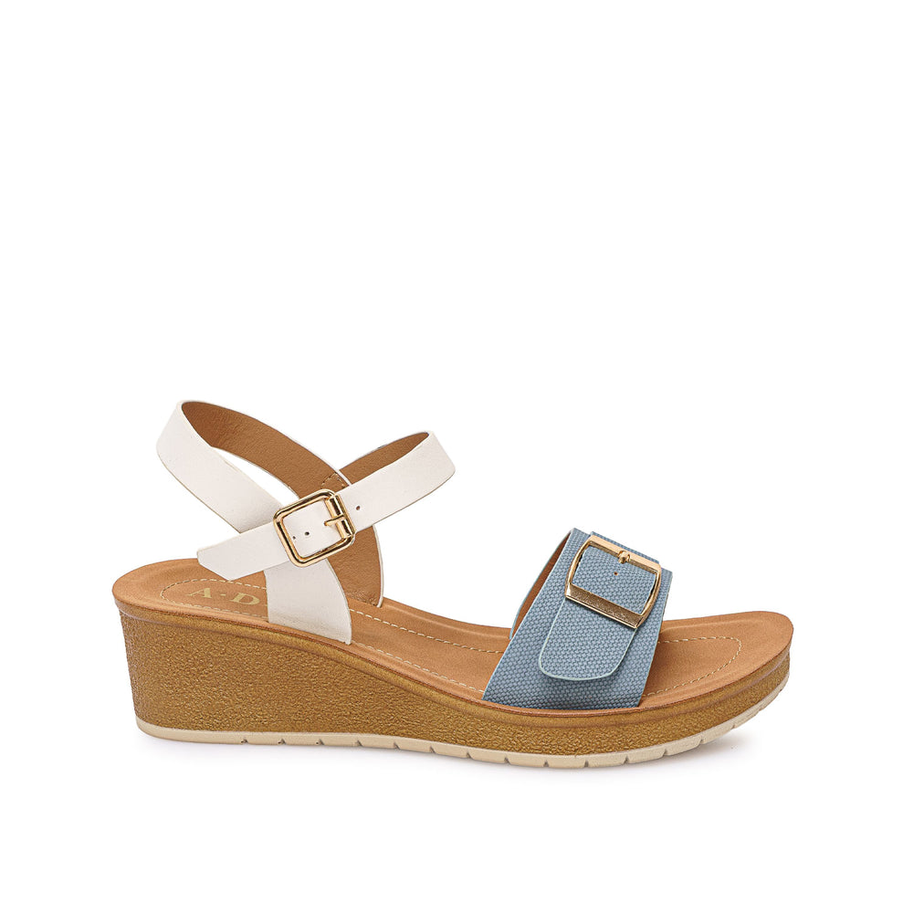 Sandalia D'orsay Casual Celeste