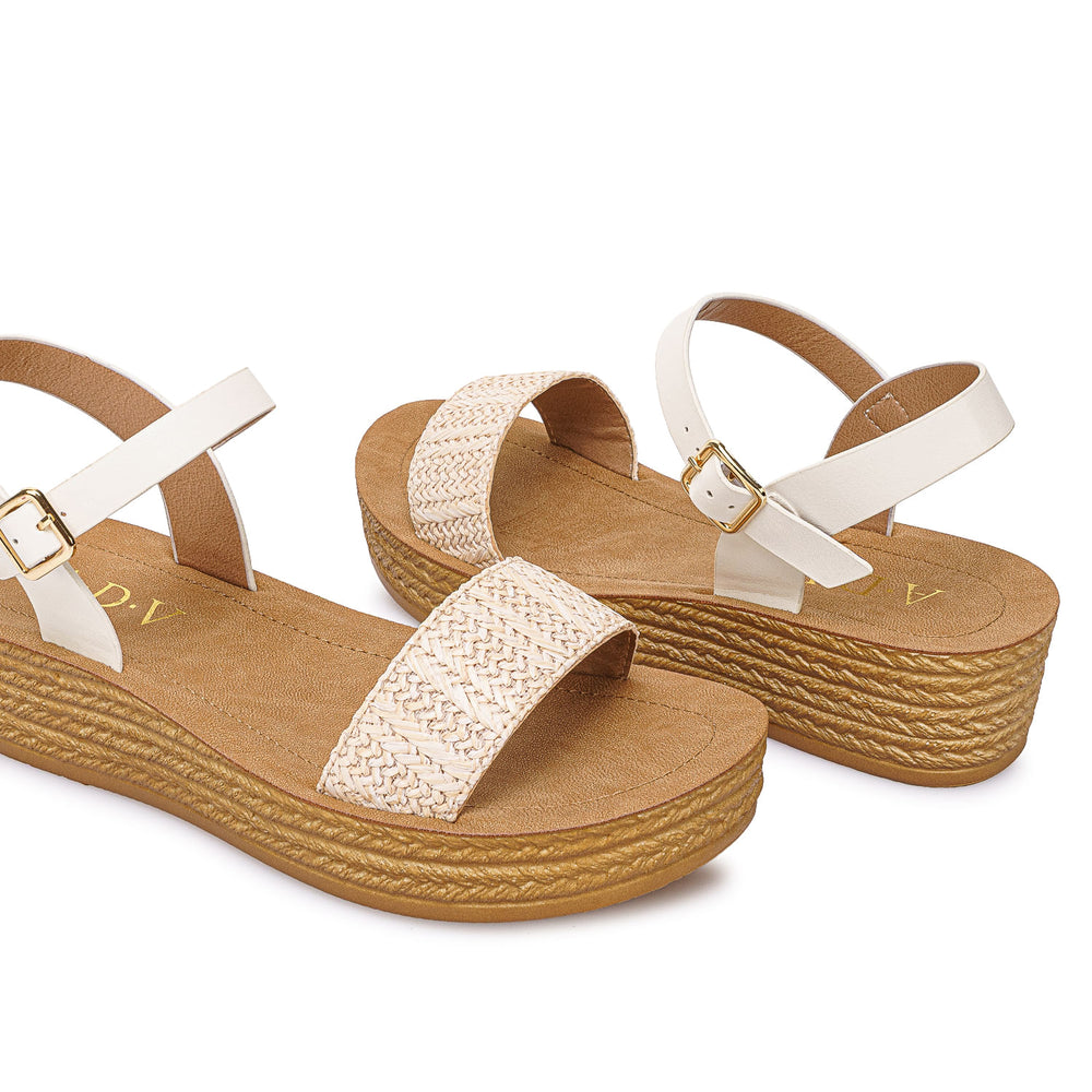 Sandalia D'orsay Casual Blanco