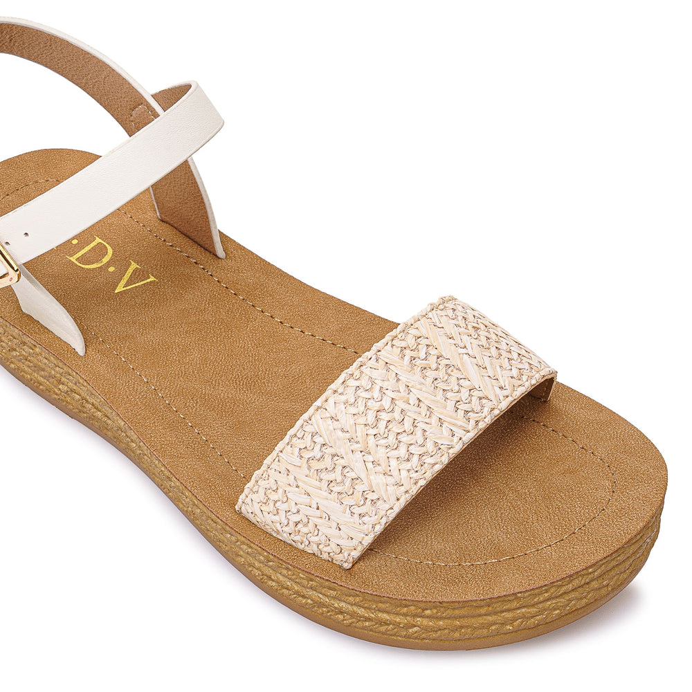 Sandalia D'orsay Casual Blanco
