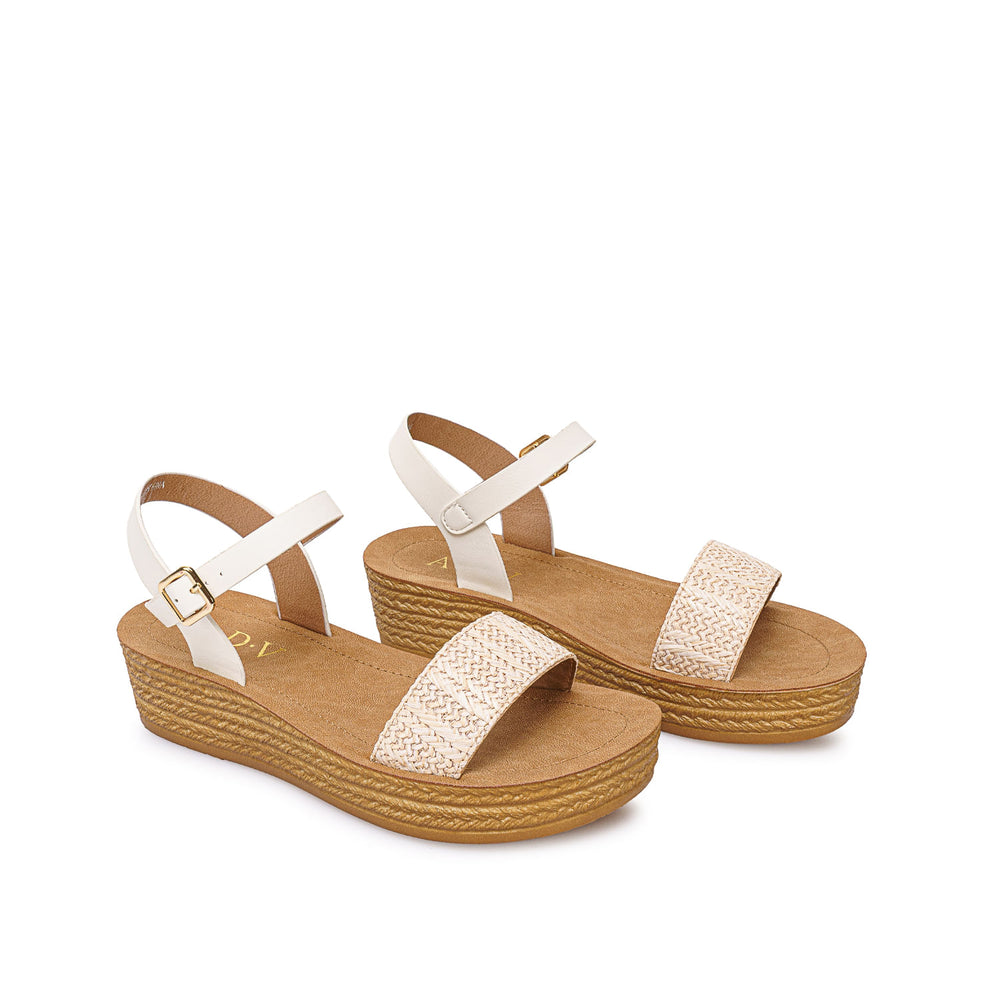 Sandalia D'orsay Casual Blanco