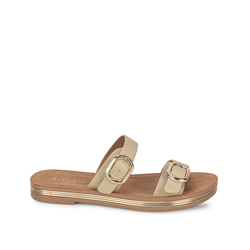 Sandalia Slide Casual Verde