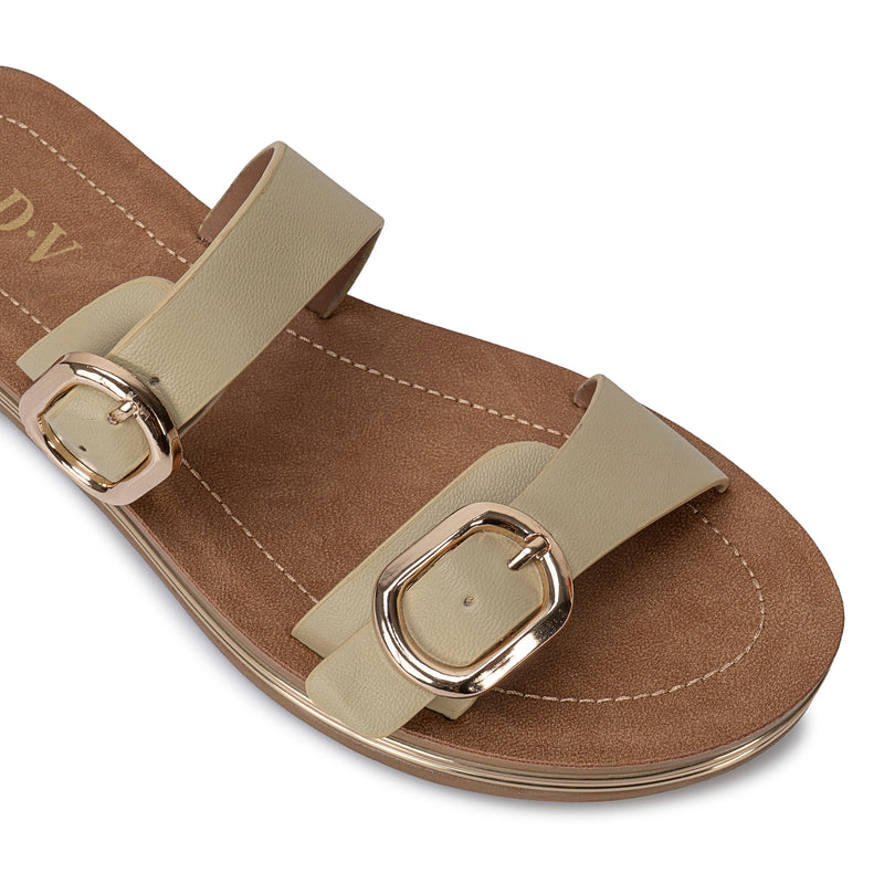 Sandalia Slide Casual Verde