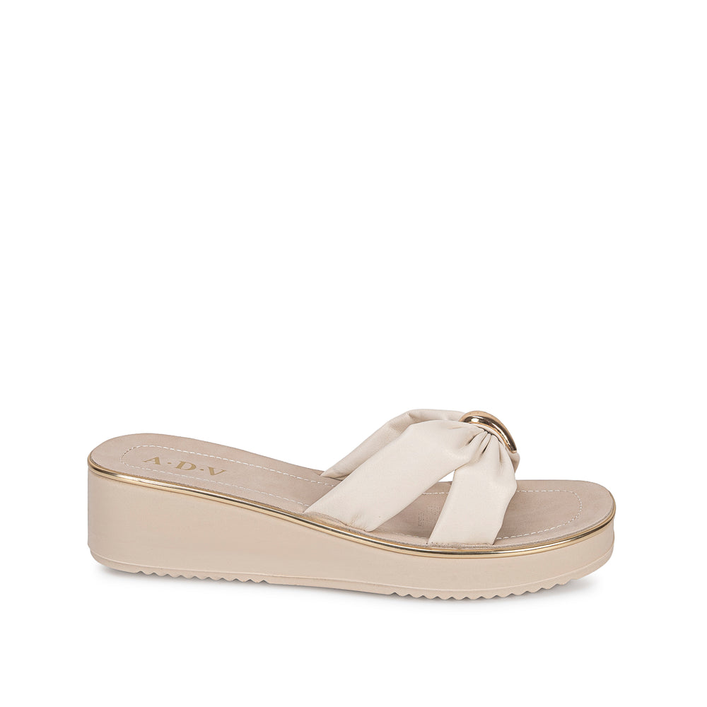 Sandalia Slide Casual Blanco Off
