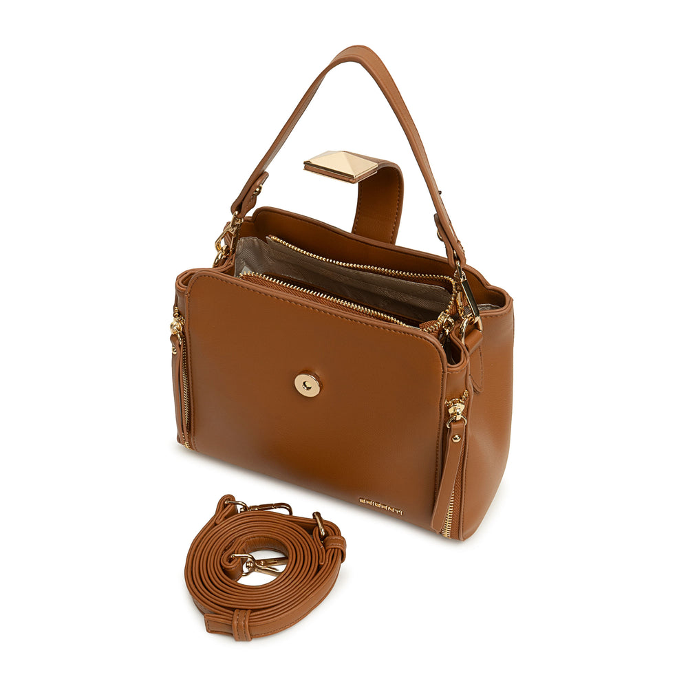 Cartera Briganti Crossbody Natural