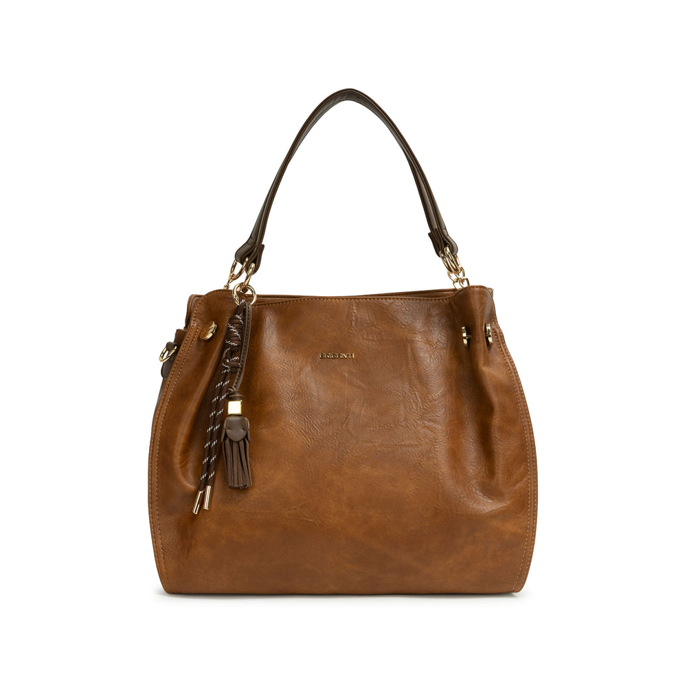 Cartera Briganti Hobo Marron