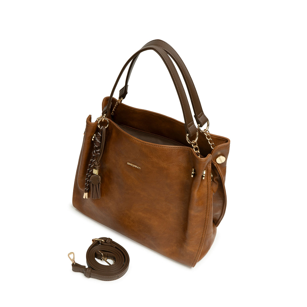 Cartera Briganti Hobo Marron