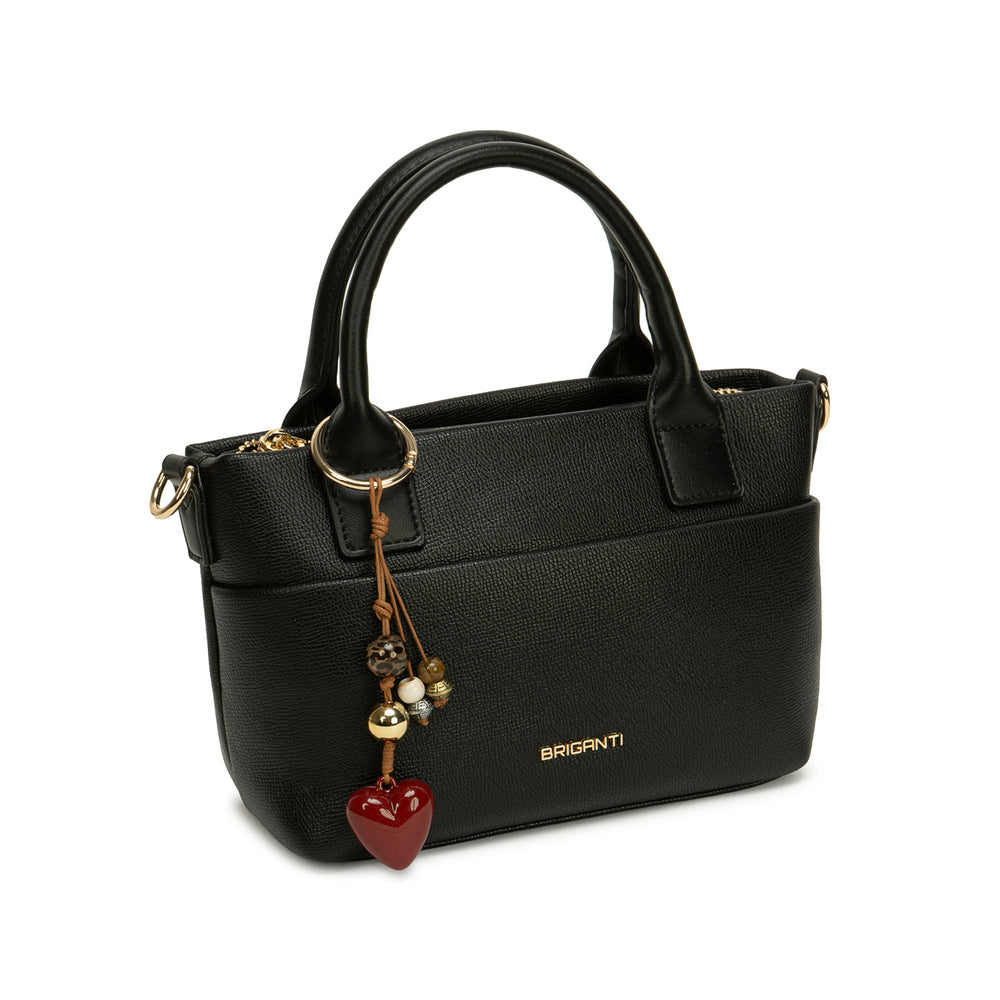Cartera Briganti Mini Satchel Negro