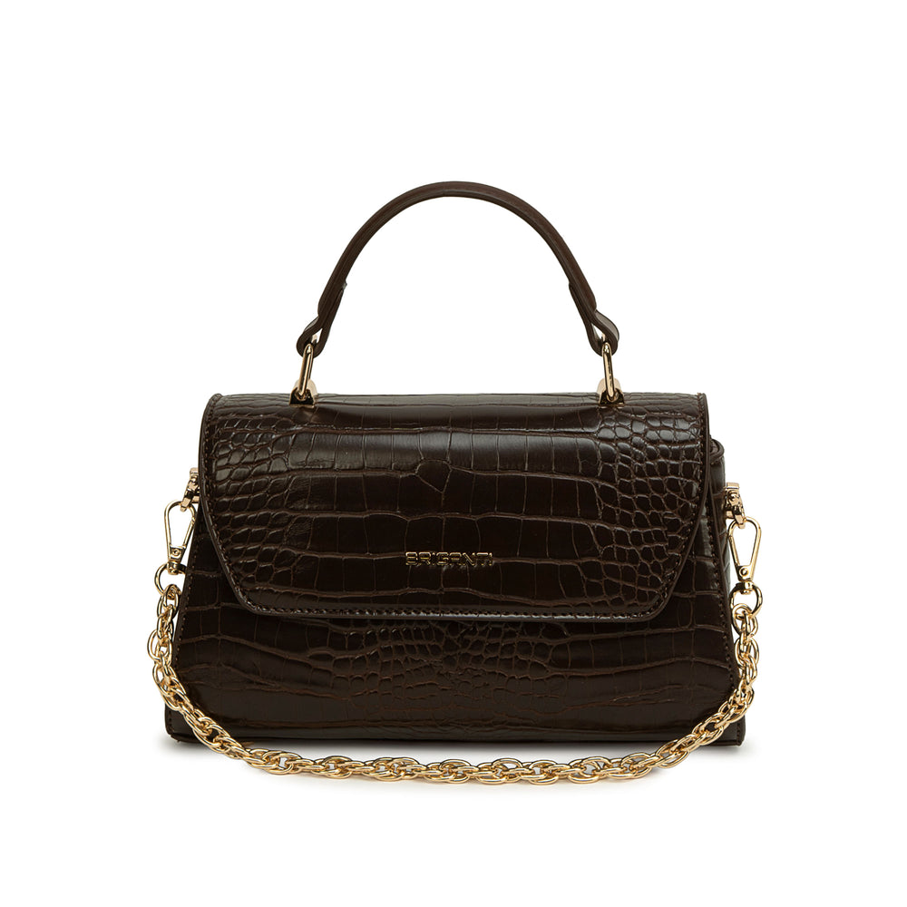 Cartera Briganti Mini Satchel Marron