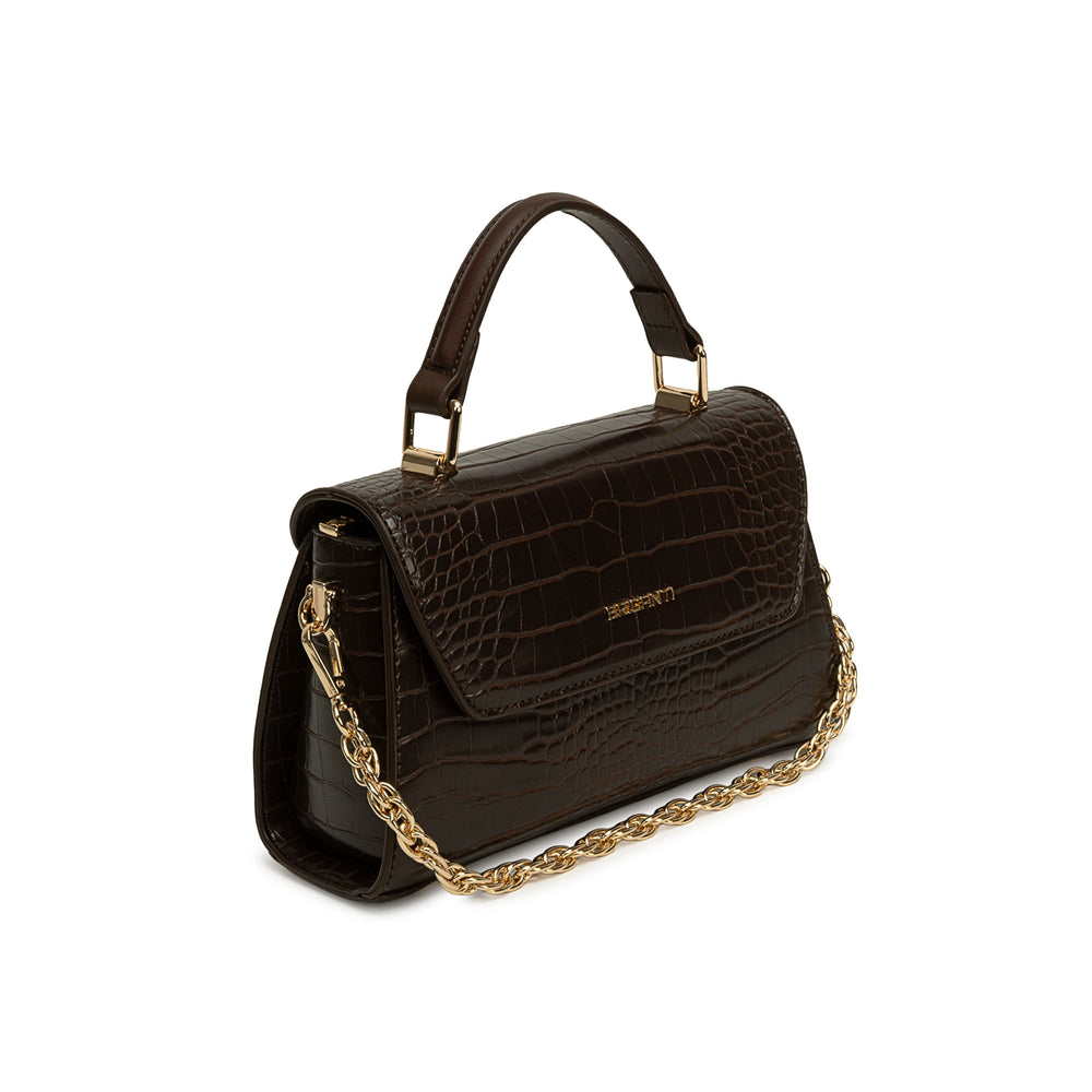 Cartera Briganti Mini Satchel Marron